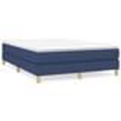 vidaXL Cadre de lit sans matelas bleu 140x200 cm tissu - 140 x 200 cm