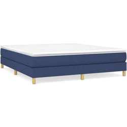 Vidaxl - Cadre de lit sans matelas bleu 180x200 cm tissu