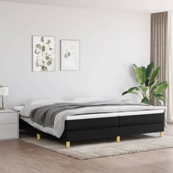 Cadre de Lit Noir 200x200 cm Tissu - Vidaxl