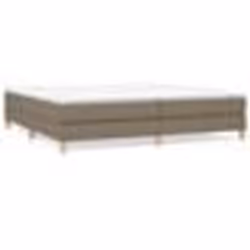 vidaXL Cadre de lit sans matelas taupe 200x200 cm tissu - 200 x 200 cm