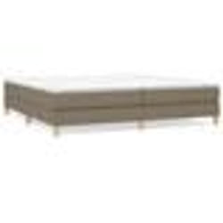 vidaXL Cadre de lit sans matelas taupe 200x200 cm tissu - 200 x 200 cm