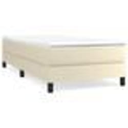 vidaXL Sommier à lattes de lit Crème 90x200 cm Similicuir 3120678