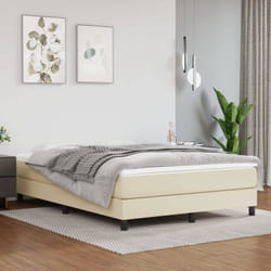Vidaxl - Cadre de lit sans matelas crème 140x190 cm similicuir