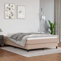 Vidaxl - Cadre de lit sans matelas cappuccino 140x190 cm similicuir