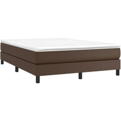 Cadre de lit sans matelas marron 140x200 cm similicuir Vidaxl