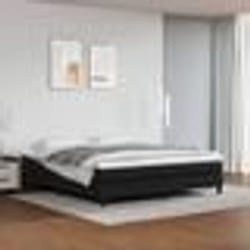 3120706 vidaXL Sommier à ressorts de lit Noir 160x200 cm Similicuir