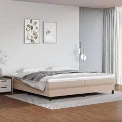 VIDAXL Cappuccino Similicuir 200x200 cm