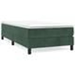 vidaXL Cadre de lit sans matelas vert foncé 90x190 cm velours - 90 x 190 cm