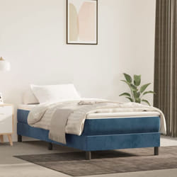 Vidaxl - Cadre de lit Bleu foncé 90x190 cm Velours