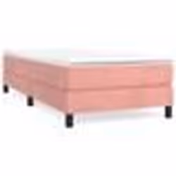 vidaXL Cadre de lit sans matelas rose 100x200 cm velours - 100 x 200 cm