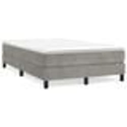 vidaXL Cadre de lit sans matelas gris clair 120x200 cm velours - 120 x 200 cm