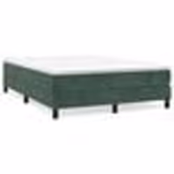 vidaXL Cadre de lit sans matelas vert foncé 140x200 cm velours - 140 x 200 cm