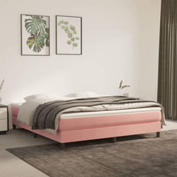 Vidaxl - Cadre de lit Rose 160x200 cm Velours