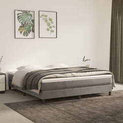 Vidaxl - Cadre de lit Gris clair 180x200 cm Velours