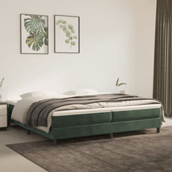 Vidaxl - Cadre de lit Vert foncé 200x200 cm Velours