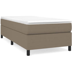 Cadre de lit sans matelas taupe 90x200 cm tissu Vidaxl