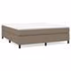 vidaXL Cadre de lit sans matelas taupe 160x200 cm tissu - 160 x 200 cm
