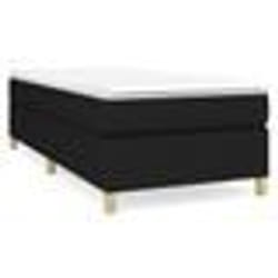 vidaXL Cadre de lit sans matelas noir 80x200 cm tissu - 80 x 200 cm