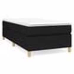 vidaXL Cadre de lit sans matelas noir 90x190 cm tissu - 90 x 190 cm