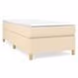 vidaXL Cadre de lit sans matelas crème 90x200 cm tissu - 90 x 200 cm