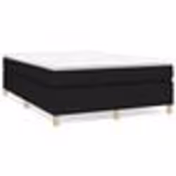 vidaXL Cadre de lit sans matelas noir 140x190 cm tissu - 140 x 190 cm