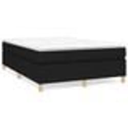 vidaXL Cadre de lit sans matelas noir 140x190 cm tissu - 140 x 190 cm