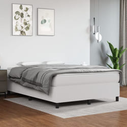 Vidaxl - Sommier à ressorts de lit Blanc 140x190 cm Similicuir