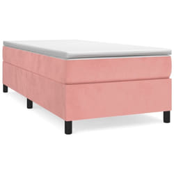 Cadre de lit sans matelas rose 80x200 cm velours Vidaxl