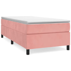 vidaXL Cadre de lit Rose 90x190 cm Velours