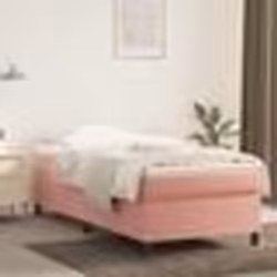 vidaXL Cadre de lit sans matelas rose 90x200 cm velours - 90 x 200 cm