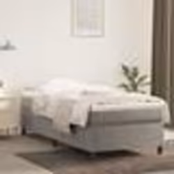 vidaXL Cadre de lit sans matelas gris clair 100x200 cm velours - 100 x 200 cm
