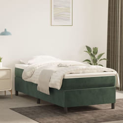 Vidaxl - Cadre de lit Vert foncé 100x200 cm Velours