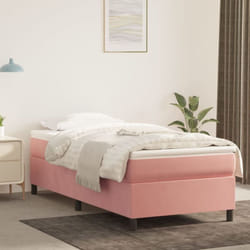 Vidaxl - Cadre de lit Rose 100x200 cm Velours