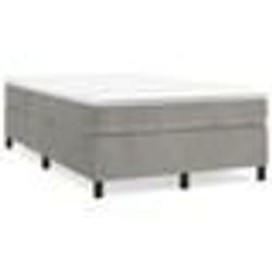 vidaXL Cadre de lit sans matelas gris clair 120x200 cm velours - 120 x 200 cm