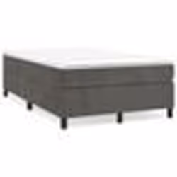 vidaXL Cadre de lit sans matelas gris foncé 120x200 cm velours - 120 x 200 cm