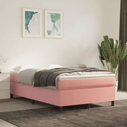 Vidaxl - Cadre de lit Rose 120x200 cm Velours