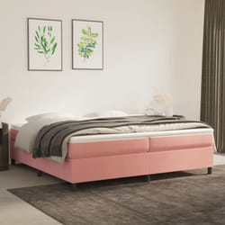 Vidaxl - Cadre de lit Rose 200x200 cm Velours