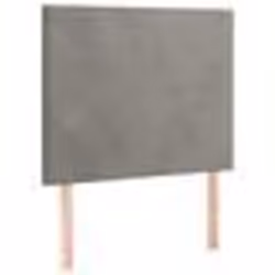 vidaXL Têtes de lit 2 pcs Gris clair 80x5x78/88 cm Velours