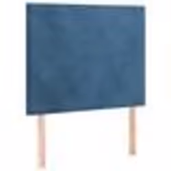 vidaXL Têtes de lit 2 pcs Bleu foncé 80x5x78/88 cm Velours