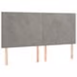 vidaXL Têtes de lit 4 pcs Gris clair 80x5x78/88 cm Velours