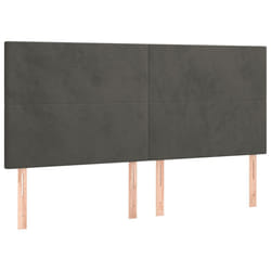 VidaXL 3116107 tête de lit et pied de lit Gris foncé