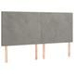 vidaXL Têtes de lit 4 pcs Gris clair 90x5x78/88 cm Velours