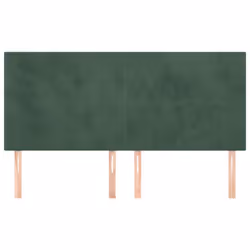 VidaXL 3116115 tête de lit et pied de lit Vert foncé