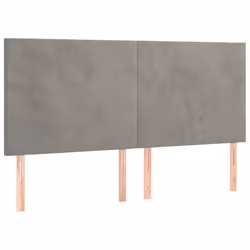 VidaXL 3116118, Gris clair, Polyester, Bois, 2000 mm, 118 cm, 128 cm, 50 mm