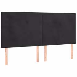 VidaXL 3116120, Noir, Polyester, Bois, 2000 mm, 118 cm, 128 cm, 50 mm