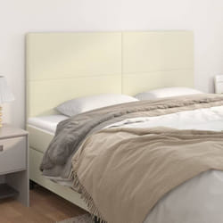 Têtes De Lit 4 Pcs Crème 100x5x78/88 Cm Similicuir Vidaxl