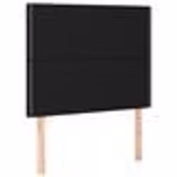 vidaXL Têtes de lit 2 pcs Noir 90x5x78/88 cm Tissu