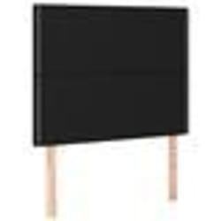 vidaXL Têtes de lit 2 pcs Noir 90x5x78/88 cm Tissu