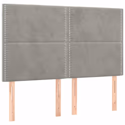 VidaXL 3116240, Gris clair, Polyester, Bois, 1440 mm, 118 cm, 128 cm, 50 mm