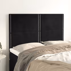 VidaXL 3116242 tête de lit et pied de lit Noir